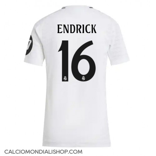 Maglie da calcio Real Madrid Endrick #16 Prima Maglia Femminile 2024-25 Manica Corta